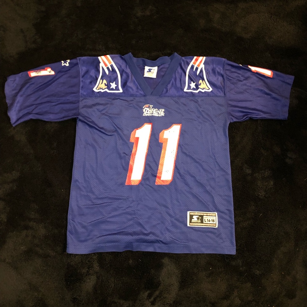 Vintage STARTER New England Patriots Football Drew Bledsoe Jersey